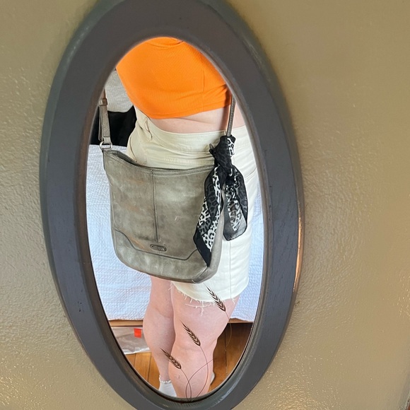 Frye Gray Leather Over the Shoulder bag - Picture 7 of 7